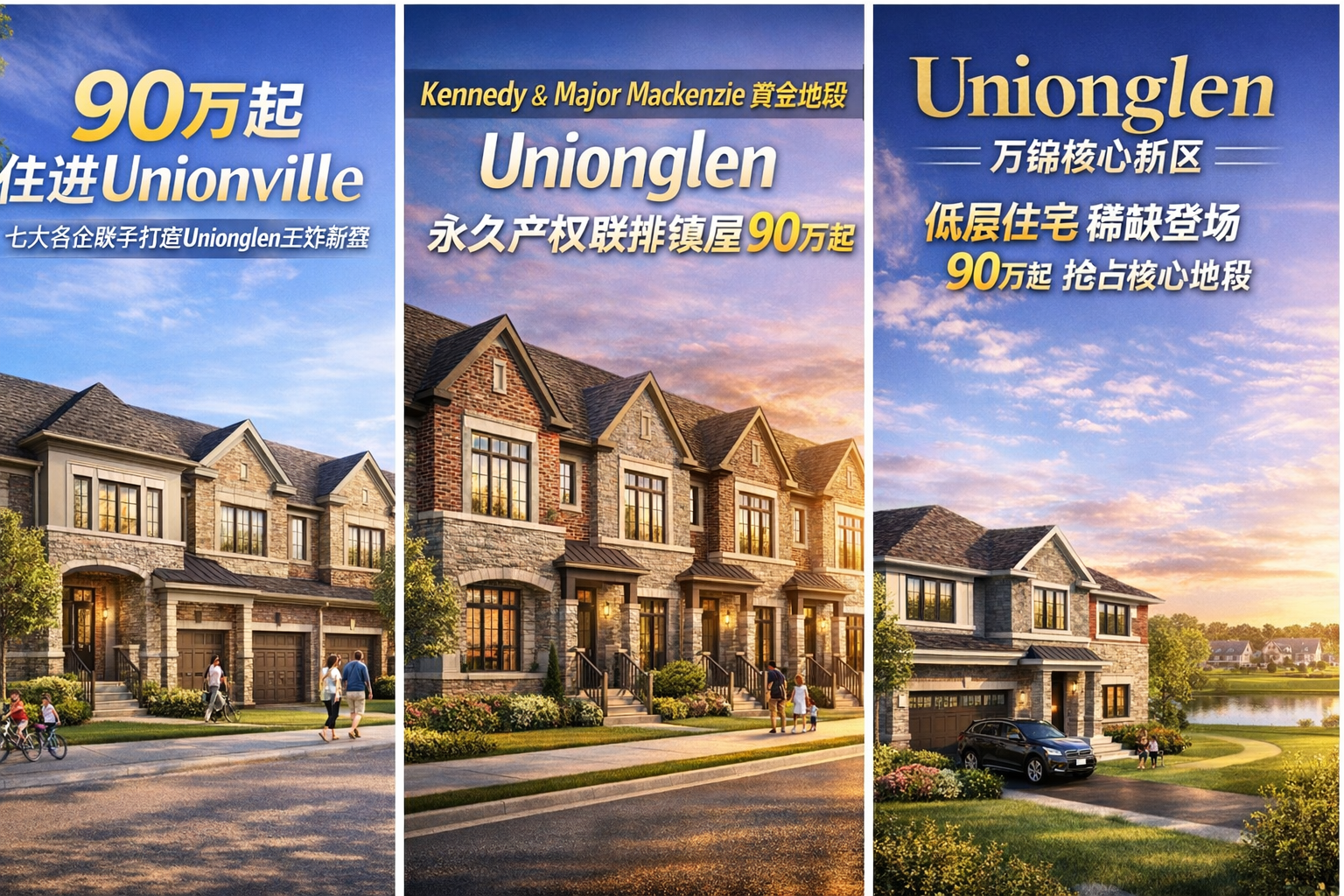 90万起住进 Unionville｜七大名企联手打造 Unionglen 王炸新盘